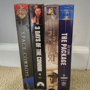 NEW Four Sealed VHS Tapes